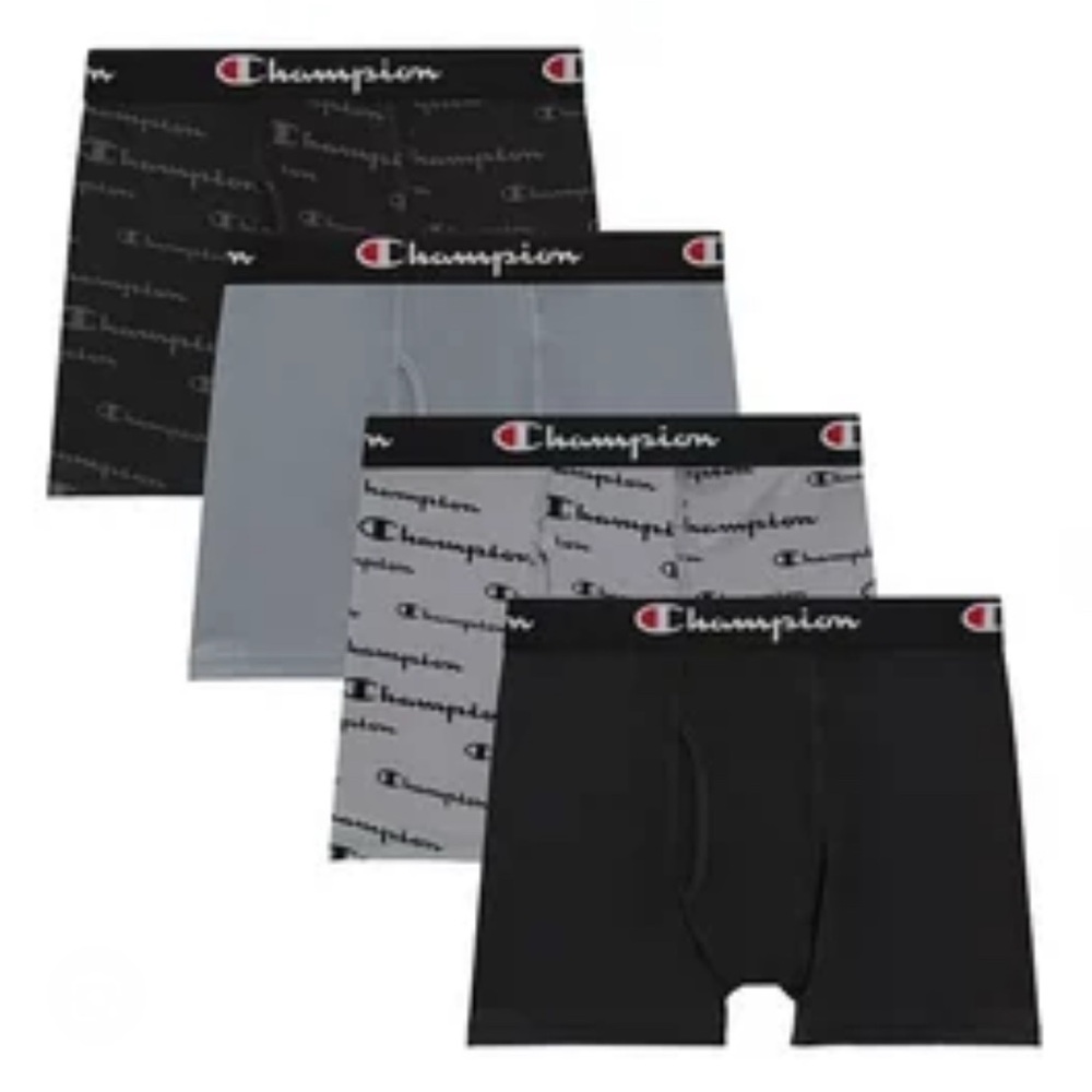 New Boys XL 18-20 Champion Everyday Active Pack of 4 boxer briefs underwear NIB